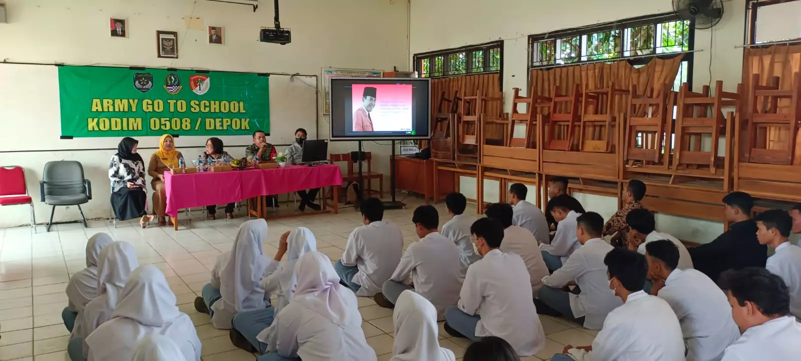 Tingkatkan Nasionalisme Generasi Muda Koramil 06 Cimanggis Gelar