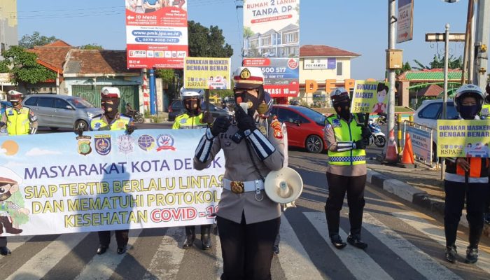 Satlantas Polres Metro dan Dishub Depok Gencar Sosialisasi RSPA