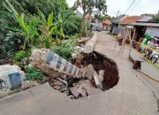 Alhamdulillah, Jalan Wadas Longsor Pekan Depan Diperbaiki DPUPR Depok