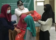 Wahid Foundation dan Pokja Kelurahan Damai Duren Seribu Bagikan Sembako Ke Warga Terdampak Pandemi