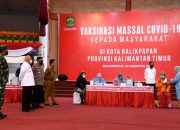 Presiden Tinjau Pelaksanaan Vaksinasi Covid-19 Massal di Kota Balikpapan