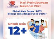 Peringati Harhubnas, Dishub Depok dan BPTJ Gelar Vaksin Massal Gratis