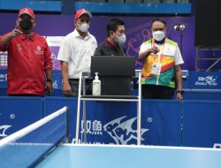 Menpora Tinjau Venue Para Tenis Meja, Amali: Tempat Pertandingannya Bagus