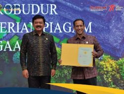 ATR/BPN Serahkan Sertifikat Tanah Candi Borobudur ke Kemendikbudristek