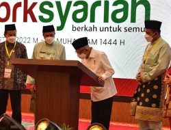 Ma’ruf Amin Resmikan BRK Syariah di Riau