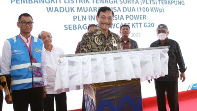 Menkomarves Luhut Binsar Resmikan PLTS Milik PLN di Nusa Dua Bali Jelang KTT G20