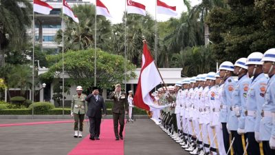 Untuk Jaga Stabilitas Kawasan, Menhan Prabowo Dukung Peningkatan Kerja Sama Militer Indonesia-Singapura