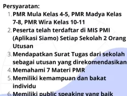 Catat! Ini Syarat Seleksi Jumbara PMR Nasional