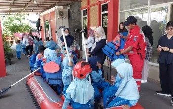 PMI Depok Buka Kunjungan Edukasi dan Mitigasi Bencana untuk Siswa TK dan SD